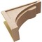 Ekena Millwork 8"W x 24"D x 16"H Classic Viola Rough Cedar Woodgrain TimberThane Corbel, Primed Tan CORUR08X24X16VIORCPR - alternate 3